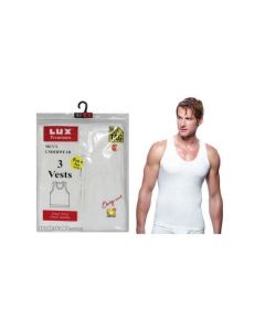 LUX Cotton Vests 3Pcs 
