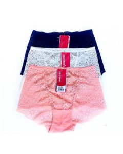 3 Pack Sexy Lace Panties - Multi Colour