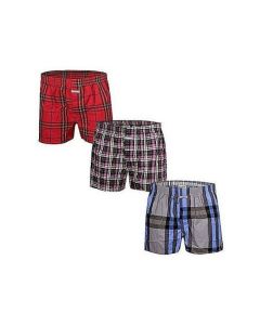 Generic 3 Pack Of Checkered Men's Boxers - Multi colour